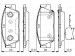 BOSCH KIA Disk Balata - Ön - [WVA 24915] - [141x60x17,8 mm]