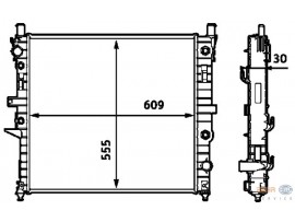 BEHR MERCEDES RADYATÖR 163 (ML) BENZİNLİ