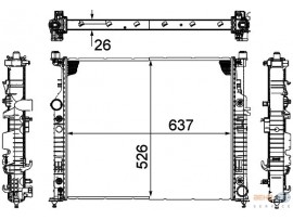 BEHR MERCEDES RADYATÖR 164/251